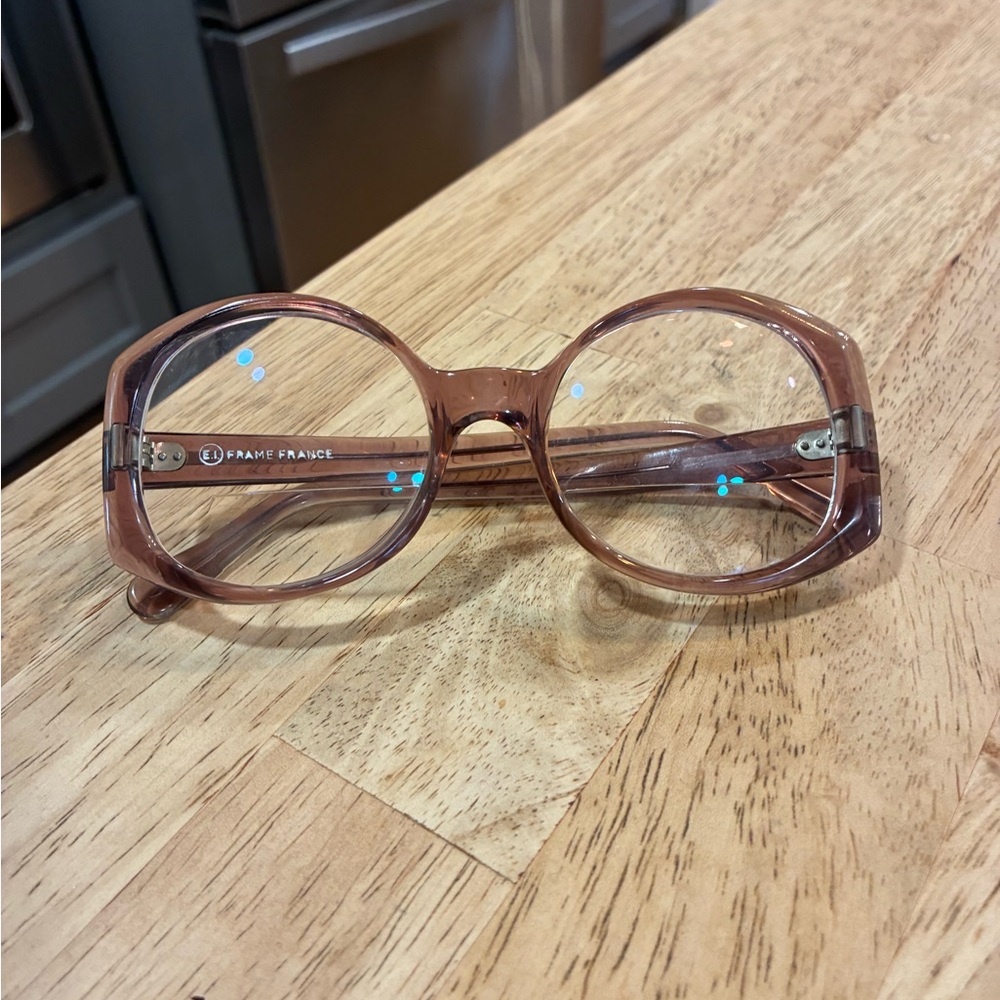 VINTAGE DECO GLASSES MADE IN FRANCE E.I Ultra Rare Frames Eyeglasses